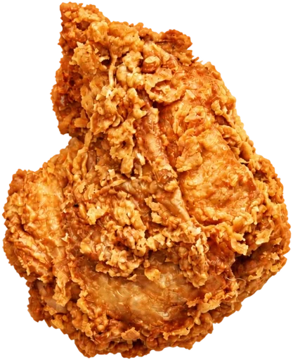 A crunchy Cheekies fried chicken thigh