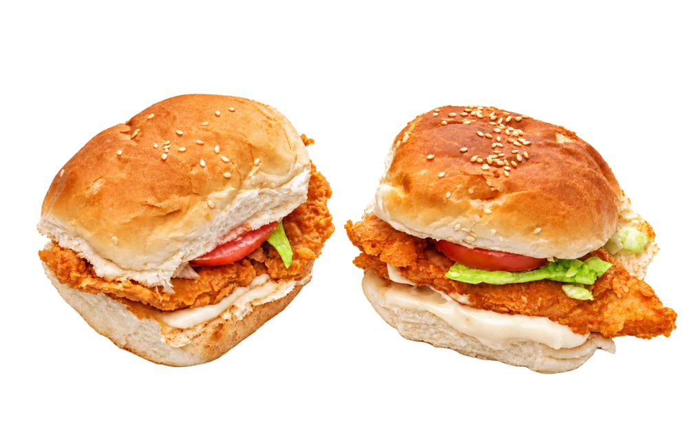Two Cheekies snack-sized chicken burgers