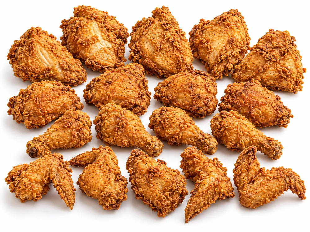 Eighteen pieces of Cheekies fried chicken