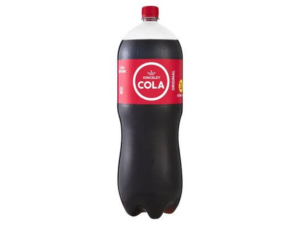 A 2 litre Kingsley Cola
